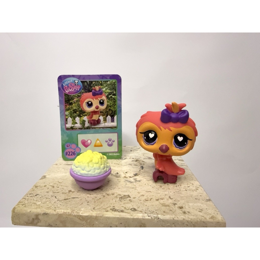 OWL G7 #226 W/ Card - Authentic Littlest Pet Shop - Hasbro LPS